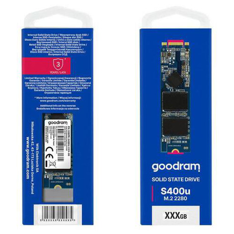 GOODRAM SSD 480GB S400U M.2 2280 interní disk, Solid State Drive (foto 1)