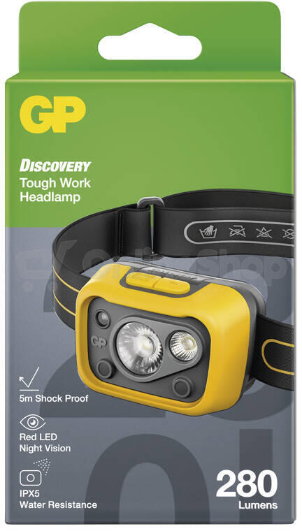 LED pracovní čelovka GP Discovery CHW53, 280 lm (P8573)