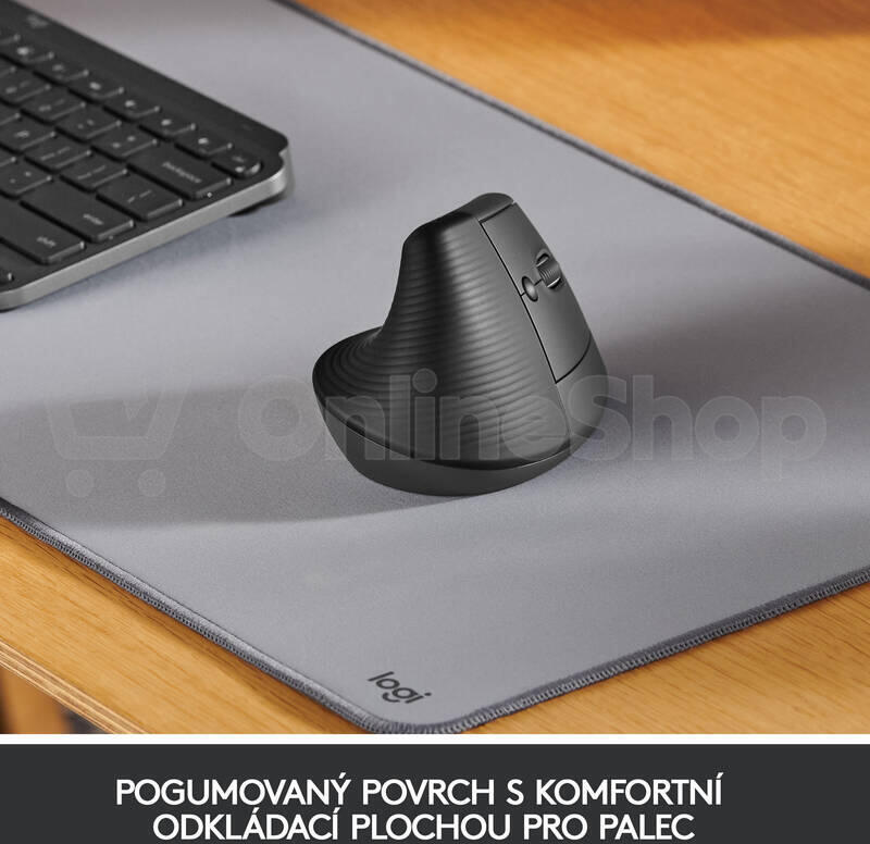 Logitech Wireless Mouse Lift for Business, graphite / black (910-006494)