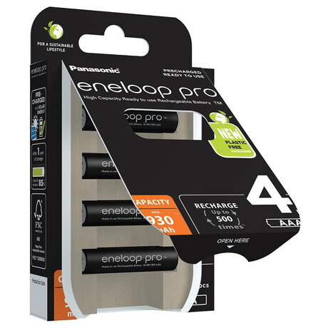 Panasonic -ENELOOP HR03 AAA 4HCDE/4BE ENELOOP PRO (foto 2)