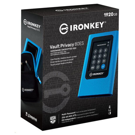 Kingston IronKey VP80 / 1,9TB / SSD / Extern / 2.5