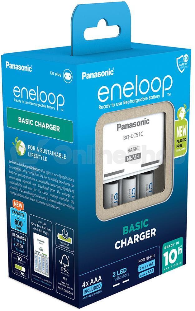Nabíječka baterií Panasonic -ENELOOP NAB. KJ51MCC04E 4xAAA ENELOOP