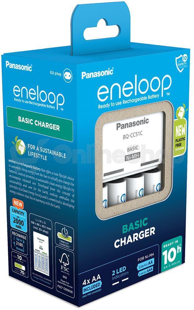 Nabíječka baterií Panasonic -ENELOOP NAB. KJ51MCC40E 4xAA ENELOOP