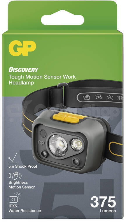 LED pracovní čelovka GP Discovery CHW54, 375 lm (P8574)