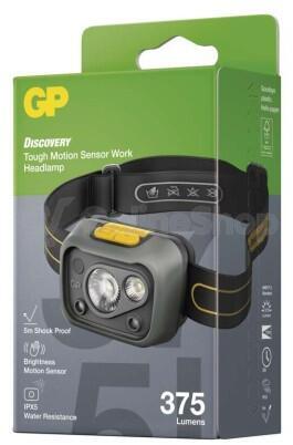 LED pracovní čelovka GP Discovery CHW54, 375 lm (P8574)