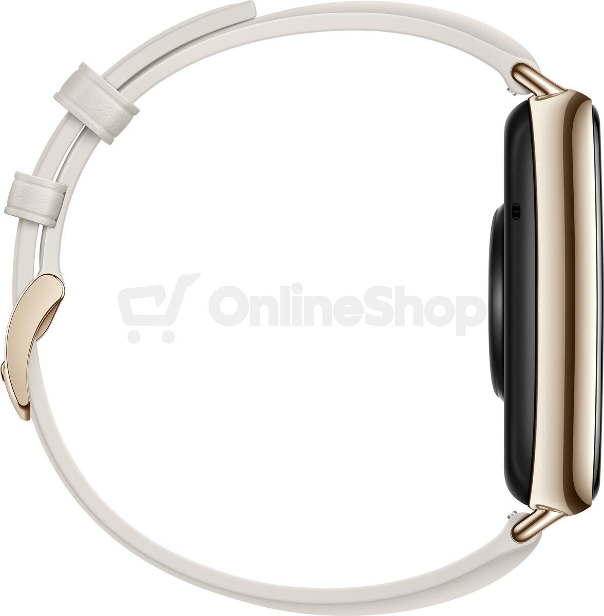 Akce HUAWEI Watch Fit 2, Classic Moon White + Moon White Leather Strap ...