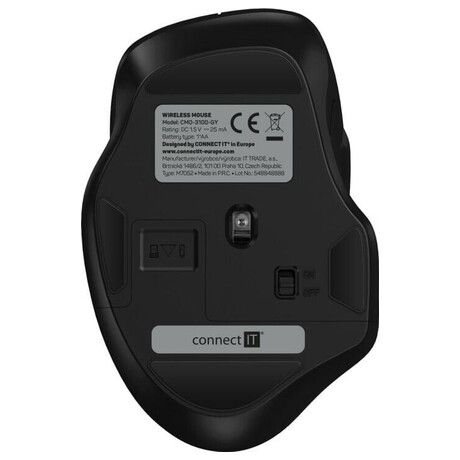 CONNECT IT&nbsp;Dual SmartSwitch bezdrátová myš, USB-A +&nbsp;C (foto 4)