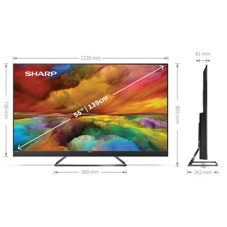 QLED televize Sharp 55EQ3EA