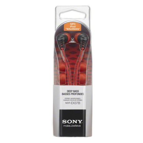 Sluchátka Sony MDR-EX37 červené - Sony MDR-EX37 červené (foto 3)