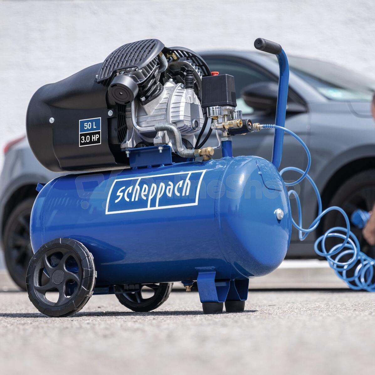 Olejový kompresor Scheppach HC 53dc, 50 l