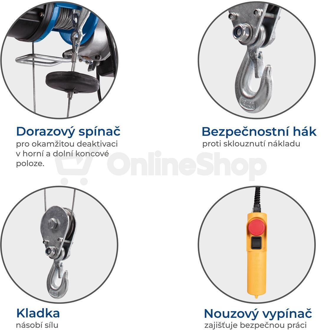 Scheppach HRS 400, lanový naviják elektrický