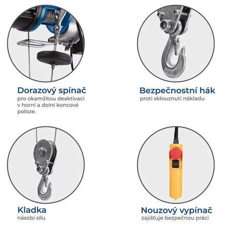 Scheppach HRS 400, lanový naviják elektrický