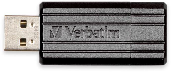 Flash disk VERBATIM Store 'n' Go PinStripe 64GB, černý