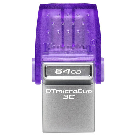 Kingston Flash Disk 64GB DataTraveler microDuo 3C 200MB/s dual USB-A + USB-C (DTDUO3CG3/64GB)