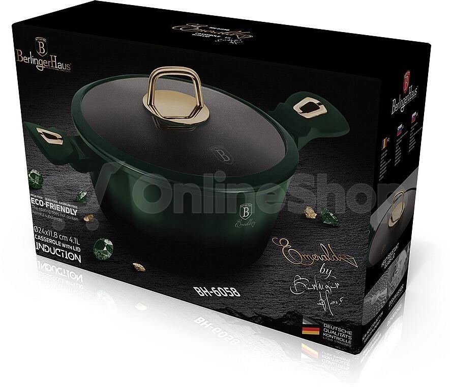 Kastrol s poklicí BERLINGERHAUS Emerald Collection BH-6058, 24 cm ...