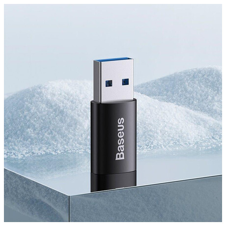 Baseus Ingenuity mini OTG adaptér USB-A 3,1A samec na&nbsp;USB-C samice, černá (foto 5)