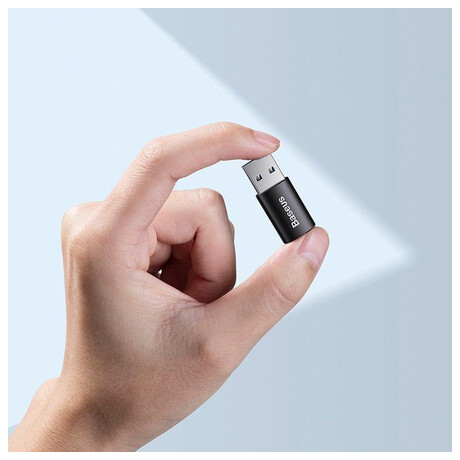 Baseus Ingenuity mini OTG adaptér USB-A 3,1A samec na&nbsp;USB-C samice, černá (foto 6)