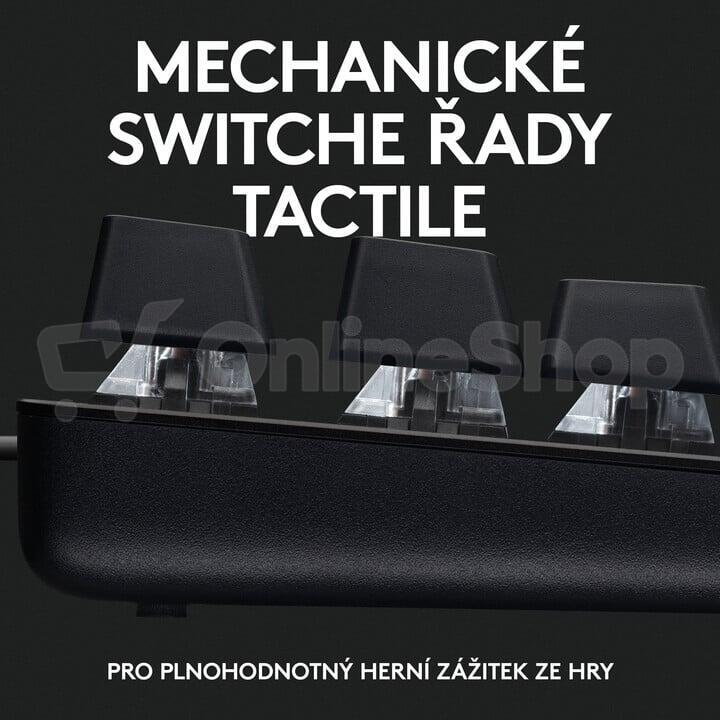 Herní klávesnice Logitech G413 SE, černá, US