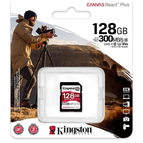 Kingston Canvas React Plus SD 128GB (foto 2)