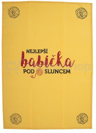 Kuchyňská utěrka NEJLEPŠÍ BABIČKA 3 ks Orion