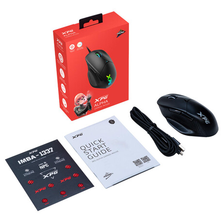 ADATA XPG Alpha/Herní/Optická/Pro praváky/16 000 DPI/Drátová USB-C/Černá (foto 5)
