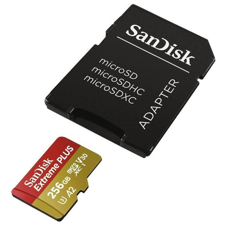 Sandisk sanDisk Extreme PLUS microSDXC 256GB 200MB/s +ada. (SDSQXBD-256G-GN6MA)