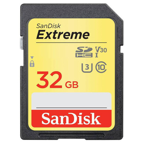 Sandisk sanDisk Extreme SDHC 32GB 100MB/s V30 UHS-I U3 (SDSDXVT-032G-GNCIN)