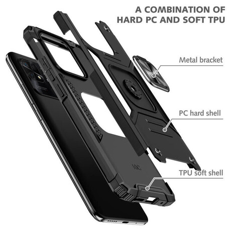 Lenuo Union Armor obal pro Xiaomi Redmi 10C, černá