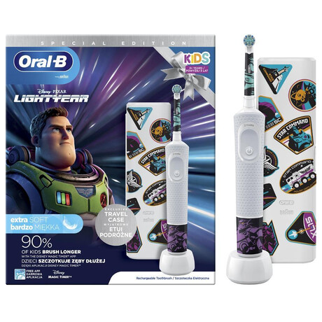 Oscilan zubn kartek ORAL B Vitality D100 Lightyear+pouzdr Oral-B