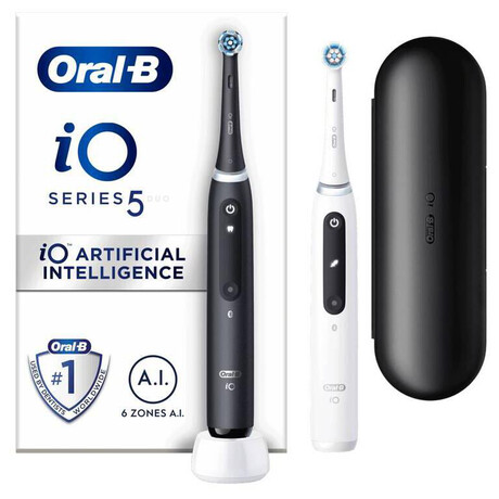 Oral-B iO&nbsp;Series 5&nbsp;Duo Pack, bílý a&nbsp;černý (foto 5)