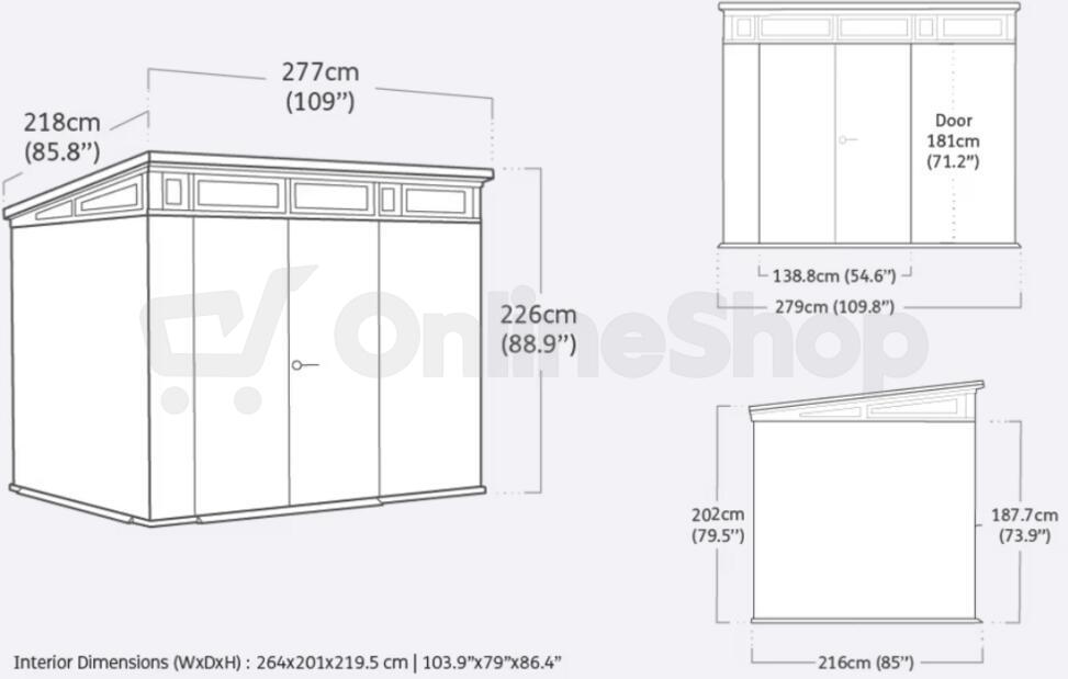 KETER CORTINA domek 9x7