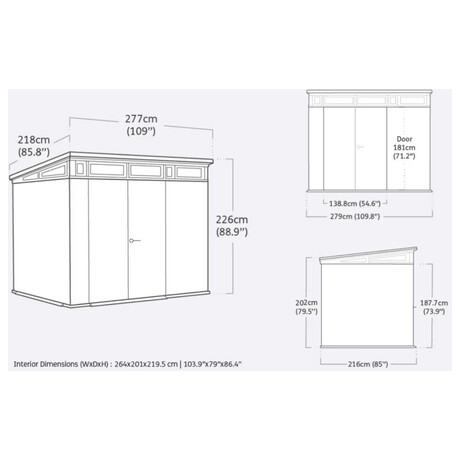 KETER CORTINA domek 9x7