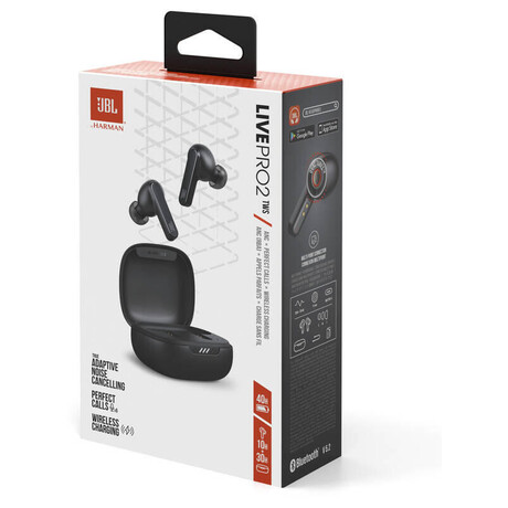 Bezdrtov sluchtka JBL Live PRO2 TWS, ern