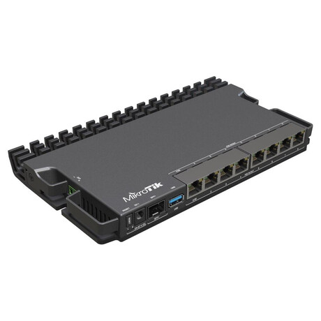 MikroTik RouterBOARD RB5009UPr+S+IN, 4x 1,4 GHz, 7x Gbit PoE LAN, 1x 2,5 Gbit PoE LAN, USB 3.0, SFP+, L5