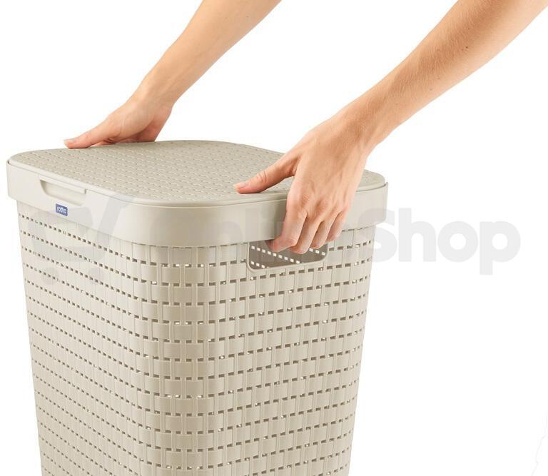 ROTHO Koš na prádlo COUNTRY 55 L - cappuccino