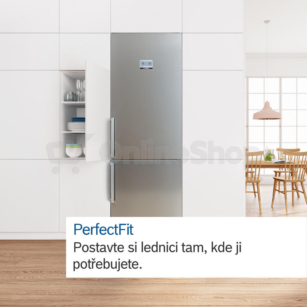 Chladnička Bosch KGN49AICT, NoFrost