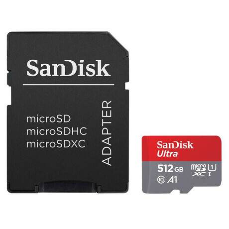 Sandisk sanDisk Ultra microSDXC 512GB 150MB/s + adaptr (SDSQUAC-512G-GN6MA)