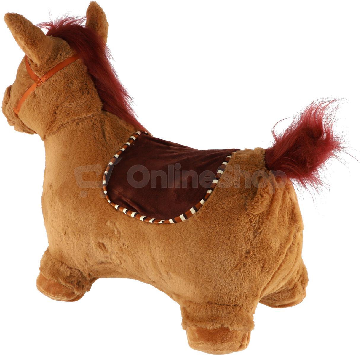 Hopsadlo Teddies Hnědý kůň, výška sedla 23 cm
