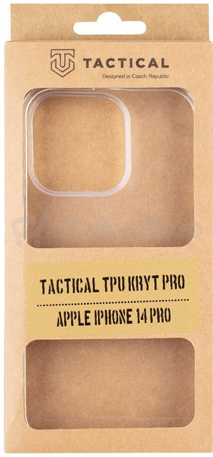 Tactical TPU Kryt pro Apple iPhone 14 Transparent