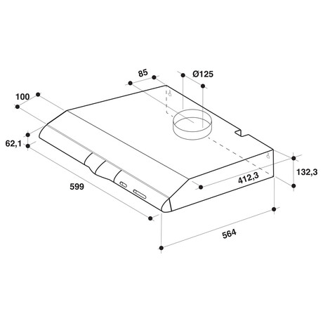 Odsava par Whirlpool WCN 65 FLK