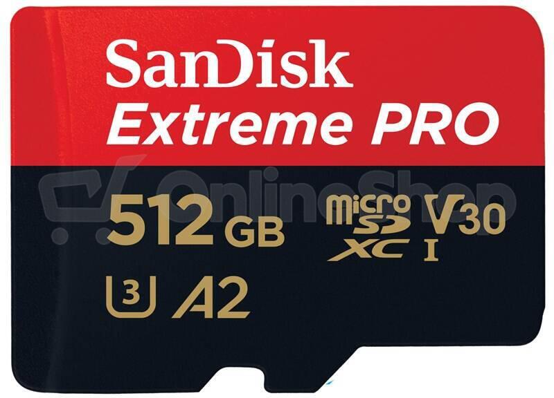 SanDisk Extreme PRO microSDXC 512GB 190MB/s + adaptér (SDSQXCD-512G-GN6MA)
