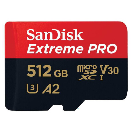 SanDisk Extreme PRO microSDXC 512GB 190MB/s + adaptr (SDSQXCD-512G-GN6MA)