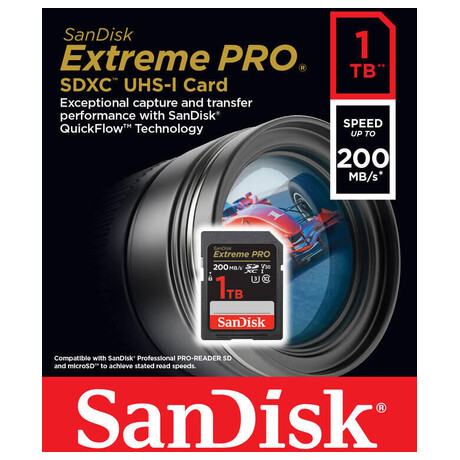 SanDisk Extreme PRO SDXC 1TB 200MB/s V30 UHS-I (foto 4)