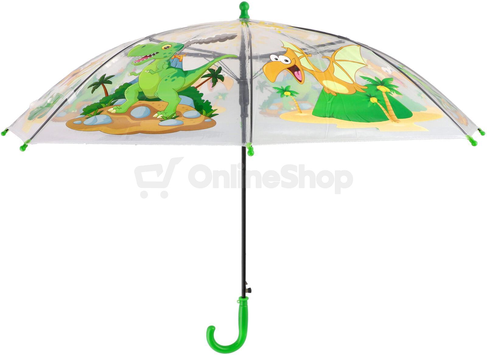 Teddies Deštník Dinosaurus plast/kov vystřelovací 64cm v sáčku