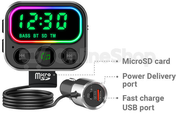 FM modulátor Navitel BHF06 PRO