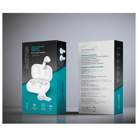 Bezdrtov sluchtka Buxton (BTW 3300 TWS), bl