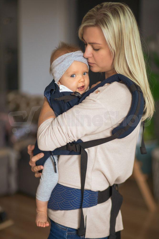 Ergonomické nosítko MoMi COLLET modrá