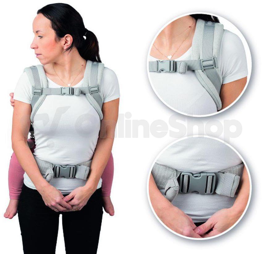 Ergonomické nosítko MoMi COLLET šedá