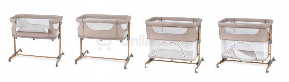 Postýlka MoMi SMART BED 4v1 béžová