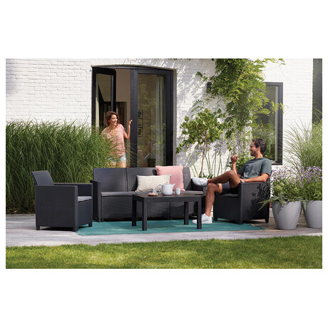 KETER CLAIRE 5 SEATERS set - grafit